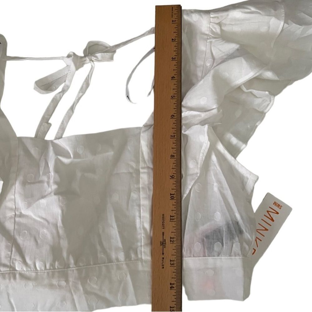 Minkpink Revolve Whitewash Crop Top & Mini Skirt Size Large NWT - Picture 7 of 16